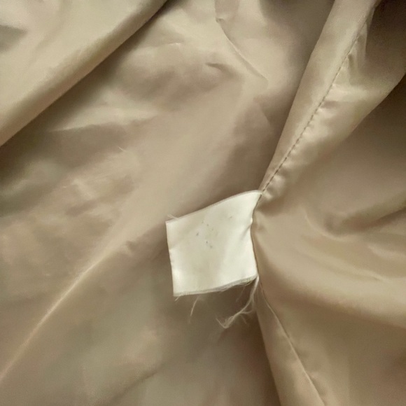 Womens Vintage Y2K Apropos Tan-Khaki Lightweight Trench Coat Size 11 21” p2p - Picture 10 of 12